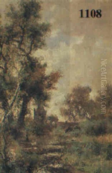 Landschaft Mit Birken Oil Painting by Abraham Hulk the Younger