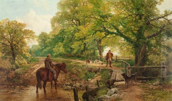 Sweet Summertime (at The Ford) Oil Painting by Frederick William Hulme