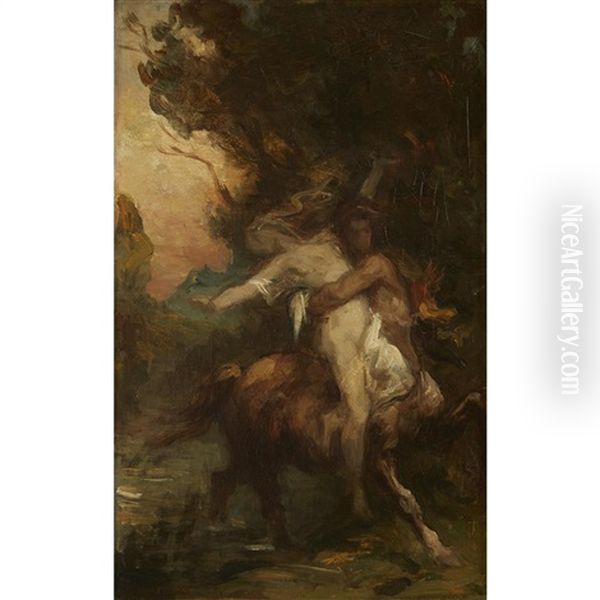 The Rape Of Dejanira Oil Painting by Ferdinand Humbert
