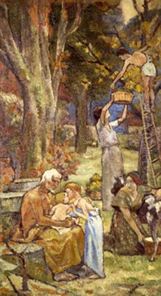 Pro Patria, Projet Pour Un Decor Oil Painting by Ferdinand Humbert