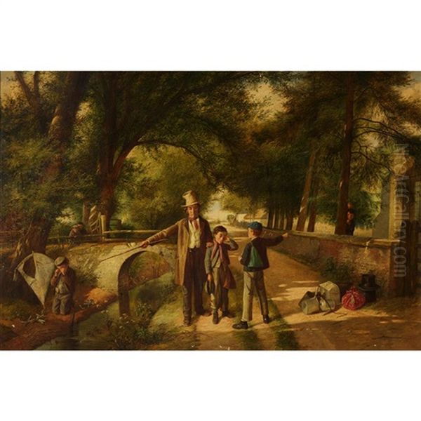 The Culprit Oil Painting by Charles, Hunt Jnr.