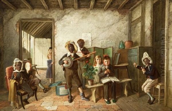 The Original Minstrels (abbey Orphanage) Oil Painting by Charles, Hunt Jnr.