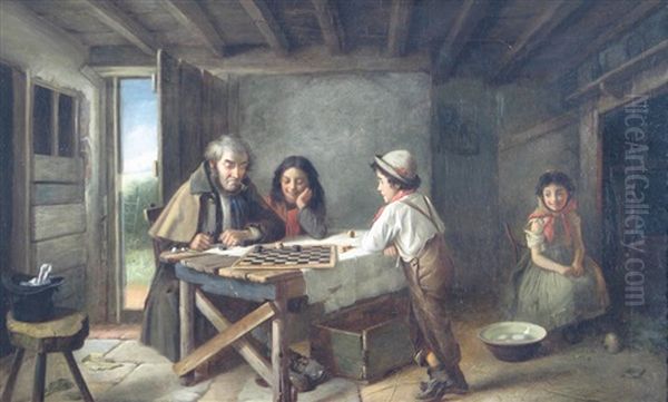 Stymied Oil Painting by Charles, Hunt Jnr.