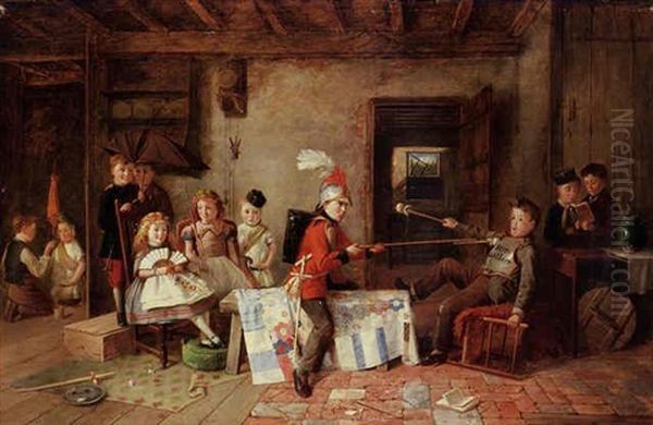 Ivanhoe Oil Painting by Charles, Hunt Jnr.