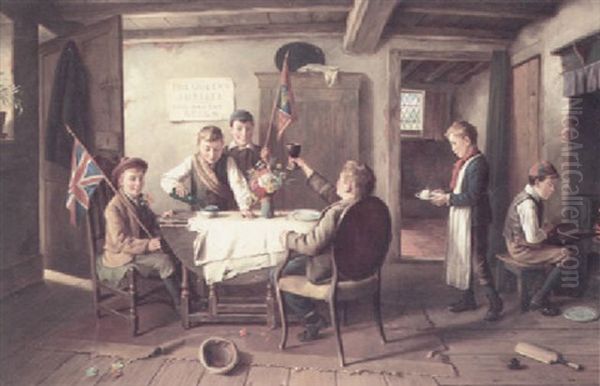 The Queen's Jubilee Oil Painting by Charles, Hunt Jnr.