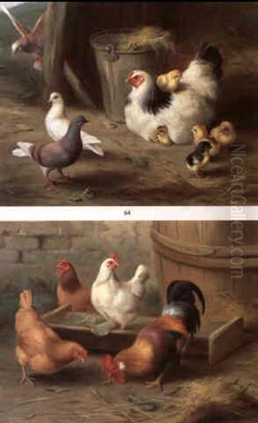 Farmyard Scenes Oil Painting by Edgar Hunt