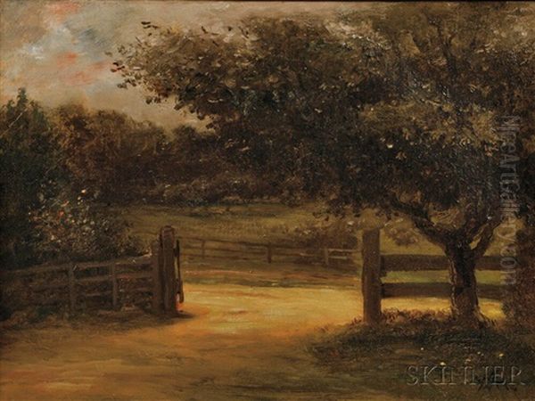 Beyond The Gate Oil Painting by William Morris Hunt