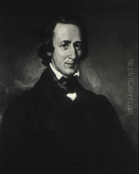 Portrait Of William Barton Rogers Oil Painting by William Morris Hunt