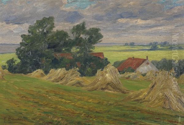 Elbmarsch Oil Painting by Richard Hunten