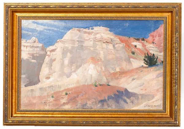 Western Landscape Oil Painting by John Young Hunter