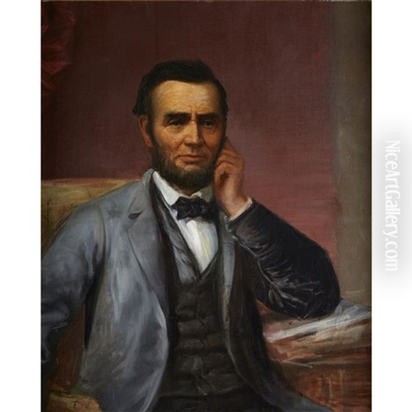 Portrait Study Of Abraham Lincoln Oil Painting by Daniel Huntington