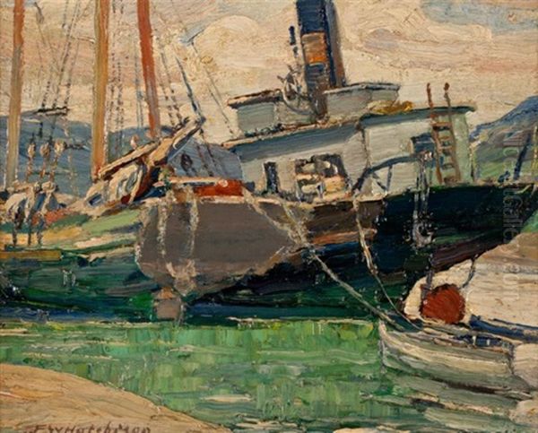 Low Tide, Baie St. Paul Oil Painting by Frederick William Hutchison