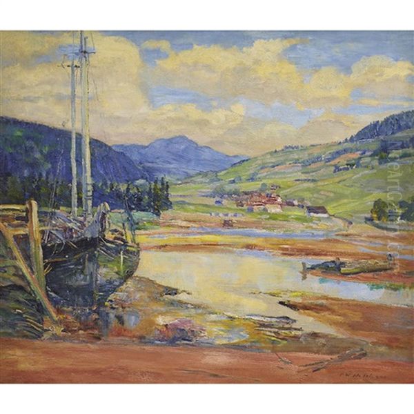 La Bature, Baie St. Paul Oil Painting by Frederick William Hutchison