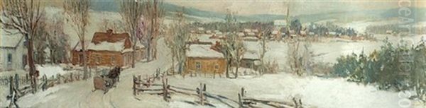 Going To Mass Oil Painting by Frederick William Hutchison