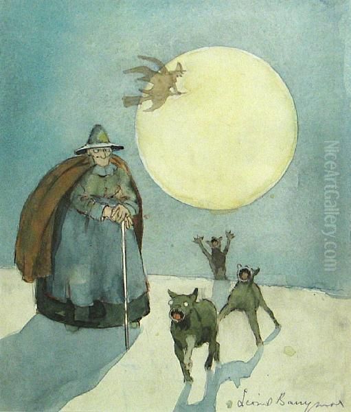 The Witches Oil Painting by Lionel Barrymore