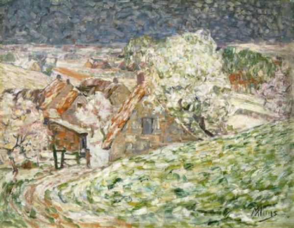 Sneeuw In De Lente Oil Painting by Modest Huys