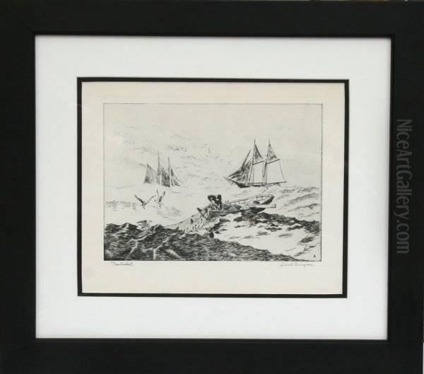 Nantucket Oil Painting by Lionel Barrymore