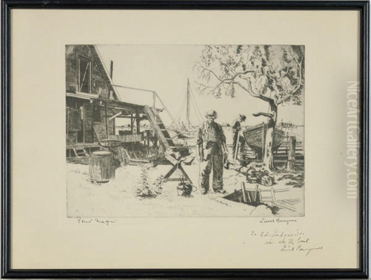 Untitled Oil Painting by Lionel Barrymore