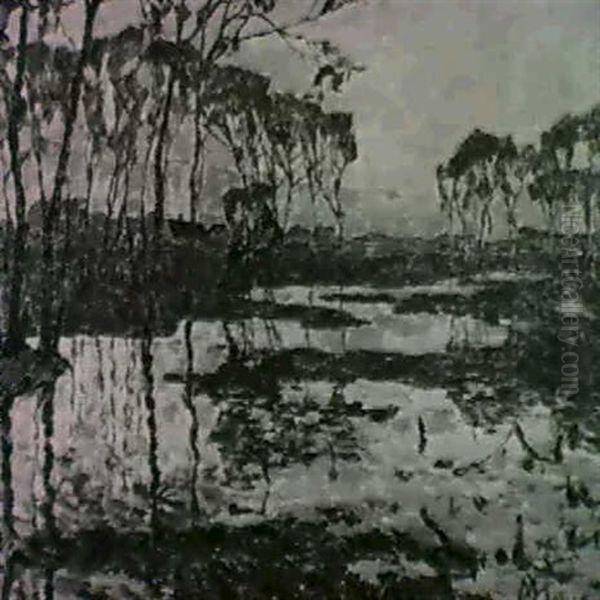 Herfstavond Oil Painting by Modest Huys