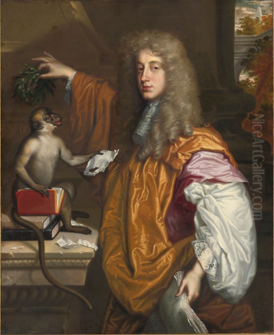 Portrait Of John Wilmot, 2nd Earl Of Rochester Oil Painting by Jacob Huysmans