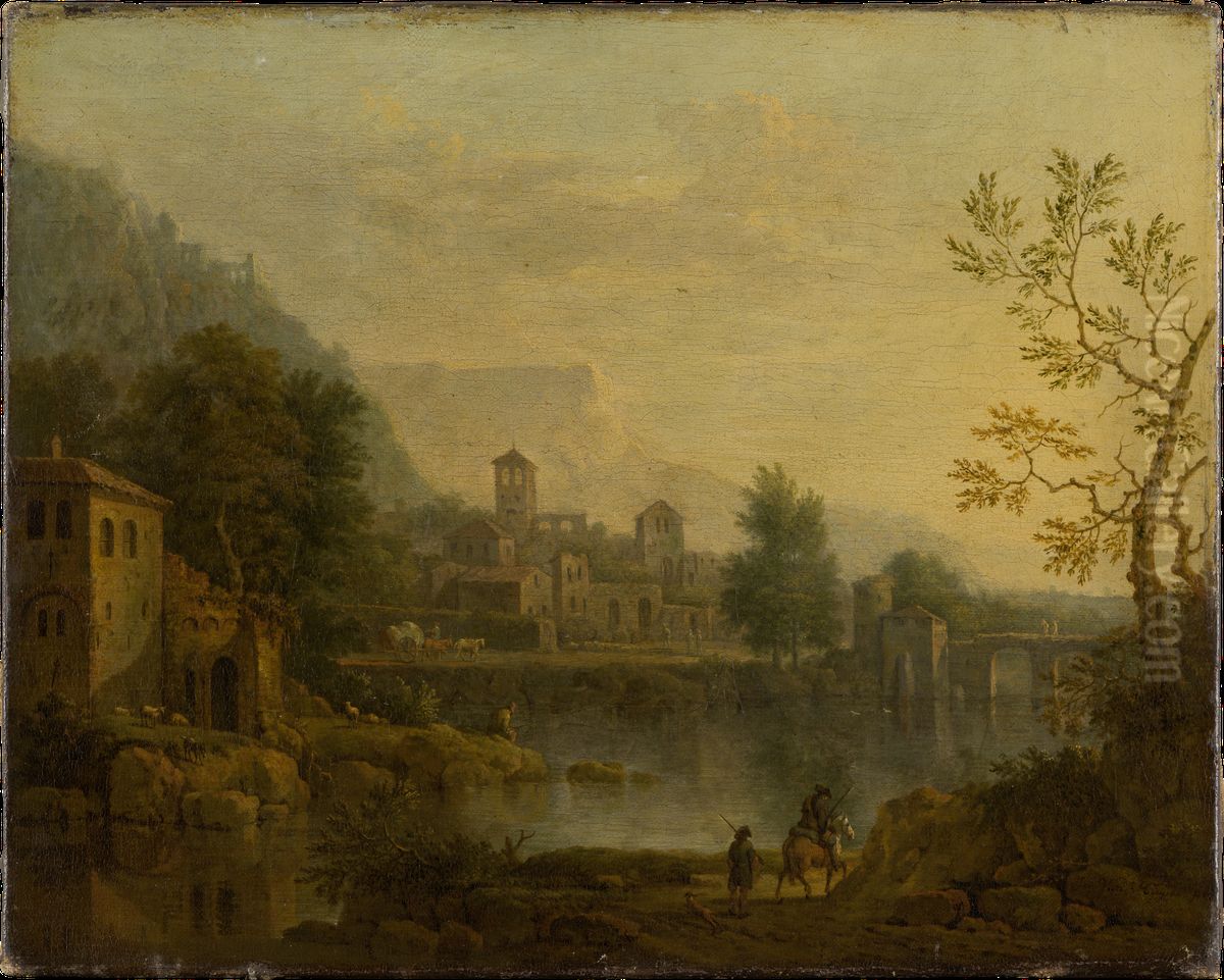 Italienische Landschaft Oil Painting by Jan Van Huysum