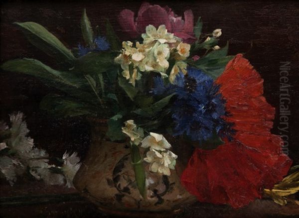 Kytice Oil Painting by Vojtech (Adalbert) Hynais