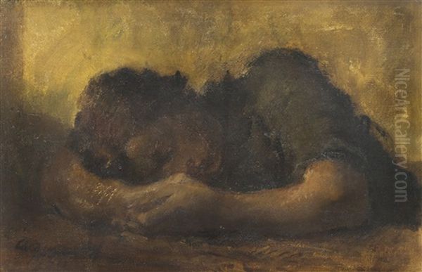 Femme Endormie [sleeping Woman], 1930 Oil Painting by Alexander Evgenevich Iacovleff