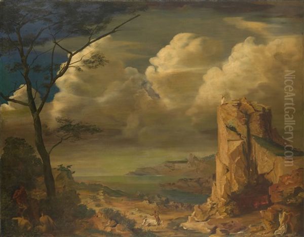 Mythological Landscape Oil Painting by Alexander Evgenevich Iacovleff