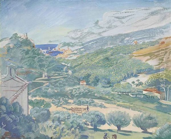 Cassis Oil Painting by Alexander Evgenevich Iacovleff