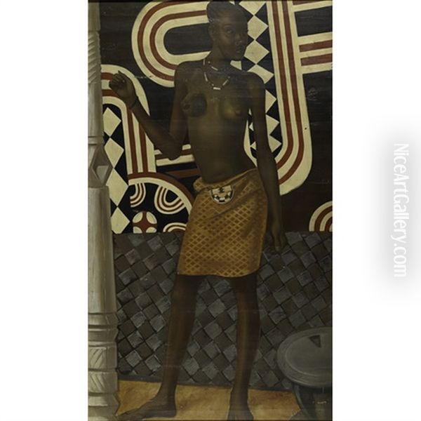 Africa Oil Painting by Alexander Evgenevich Iacovleff