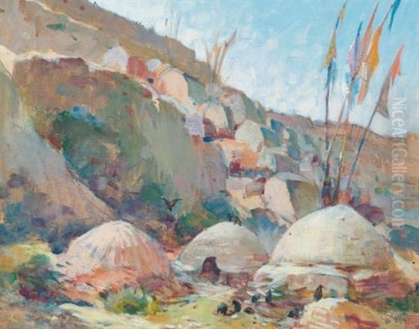 Paysage Chimerique Oil Painting by Alexander Evgenevich Iacovleff