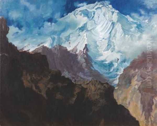 Mount Rakaposhi Oil Painting by Alexander Evgenevich Iacovleff