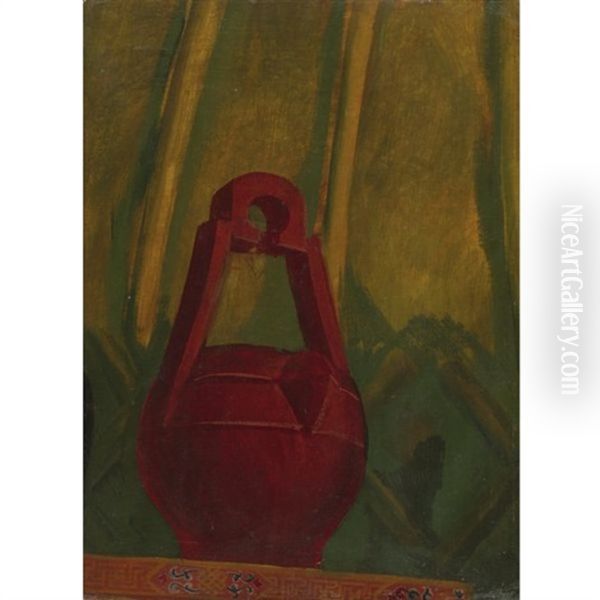 Le Pot Rouge Oil Painting by Alexander Evgenevich Iacovleff