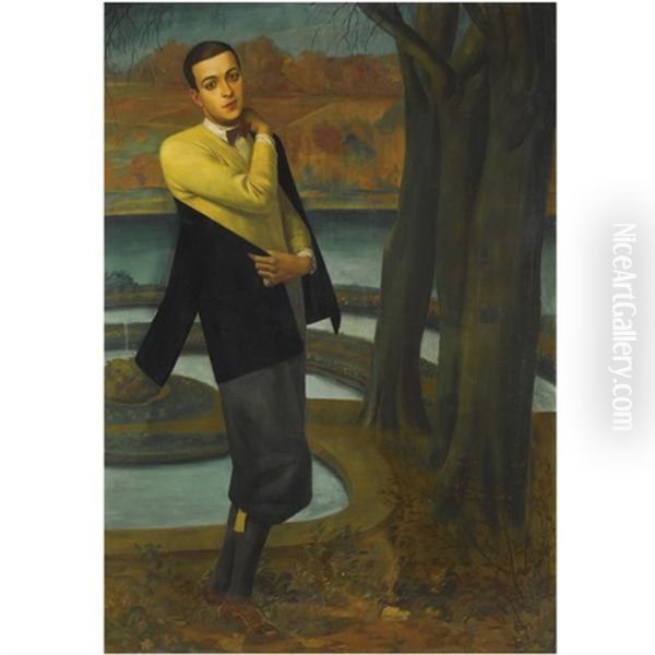 Portrait Of Arturo Lopez-willshaw Oil Painting by Alexander Evgenevich Iacovleff