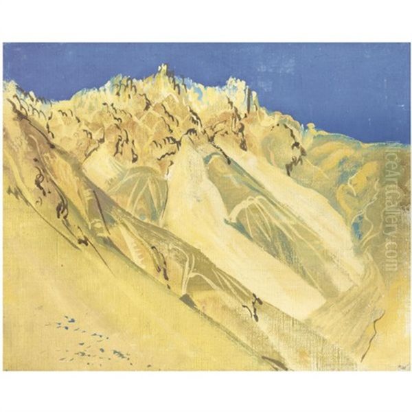 Dune Landscape Oil Painting by Alexander Evgenevich Iacovleff