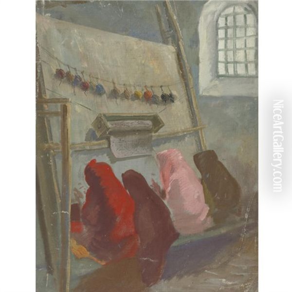 Djouma Khan D'astor Oil Painting by Alexander Evgenevich Iacovleff