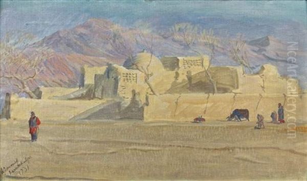 Le Caravanserail Oil Painting by Alexander Evgenevich Iacovleff