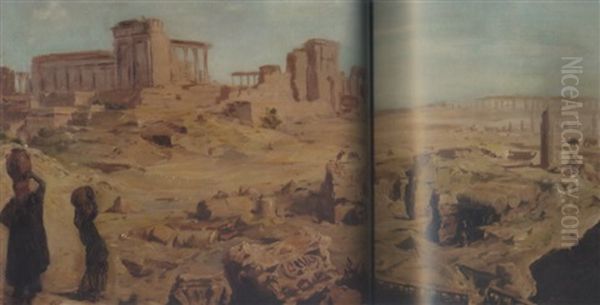 View Of Palmyra Oil Painting by Alexander Evgenevich Iacovleff