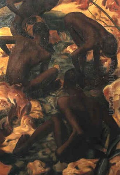 Dans Un Ruisseau De La Grande Foret Oil Painting by Alexander Evgenevich Iacovleff