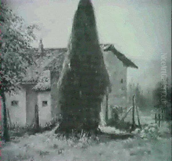 Una Parva, Asturias Oil Painting by Lino Casimiro Iborra