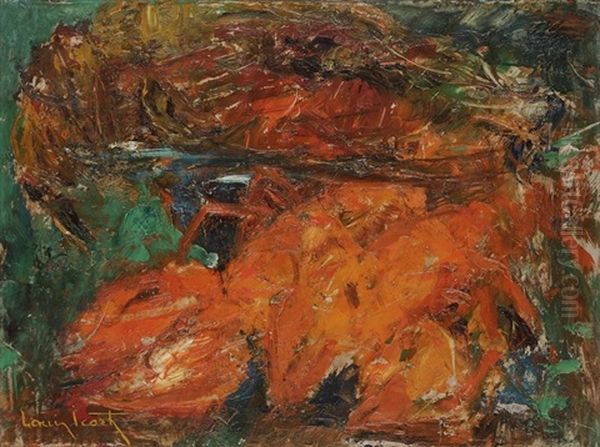 Homard Et Faisane Oil Painting by Louis Icart