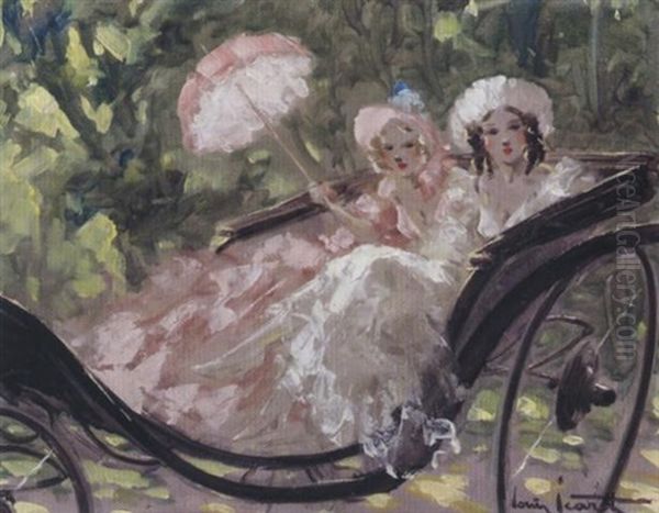 En Caleche Oil Painting by Louis Icart