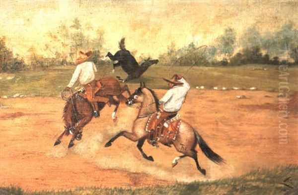 Amazando Oil Painting by Ernesto Icaza