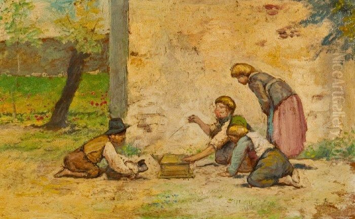 Senza Titolo Oil Painting by Enrico Pistilli