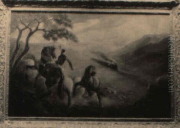 Iron Horse Oil Painting by Joseph A. Imhof