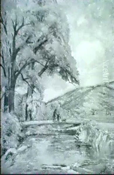 Abiqui Oil Painting by Joseph A. Imhof