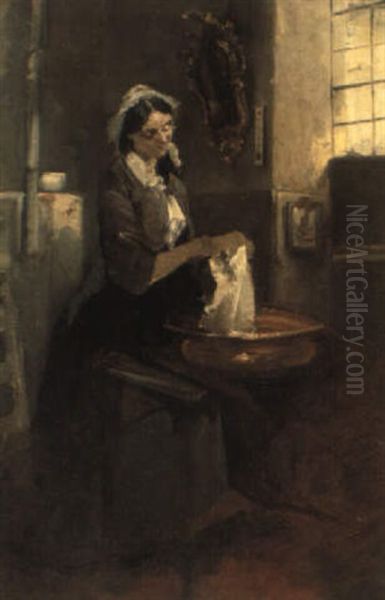 Massaia Oil Painting by Domenico Induno