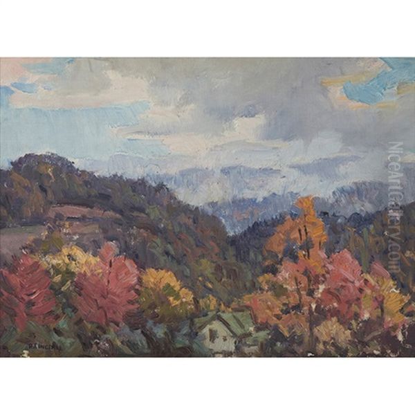 After The Rain, Smoky Mountains Oil Painting by Rudolph F. Ingerle