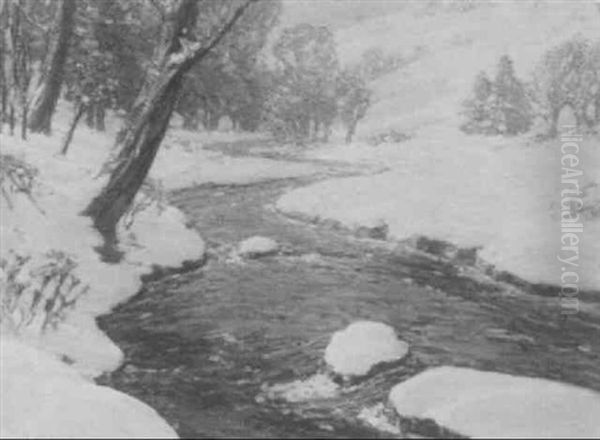Sparkling River Oil Painting by John J. Inglis
