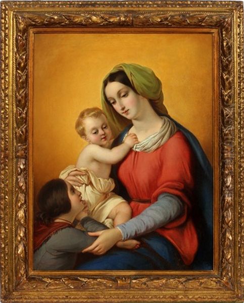 Blessed Mother & Child Oil Painting by Jean Auguste Dominique Ingres